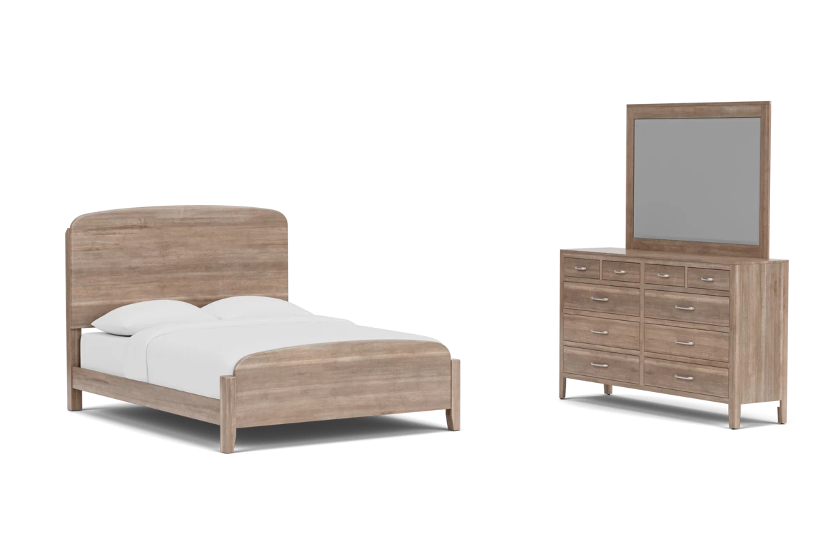 Brighton Maple Pebble Stone Queen 3-Piece Set placeholder